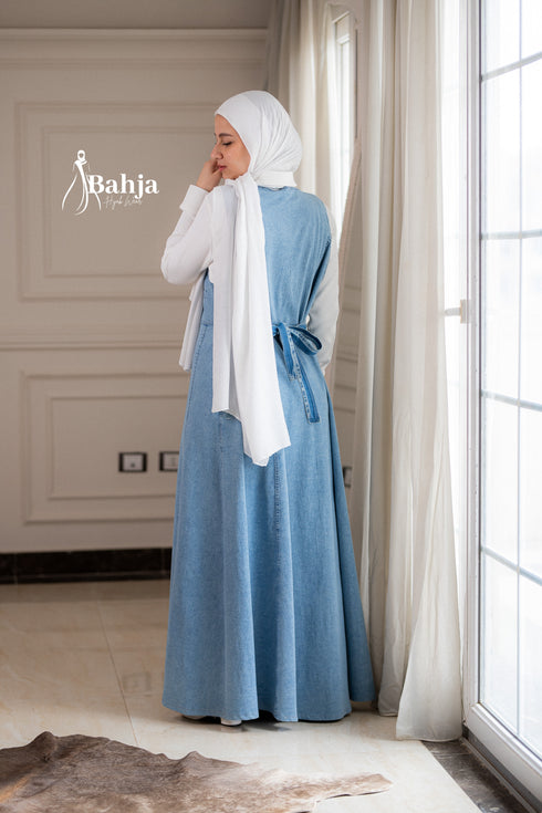 Denim Open Dress
