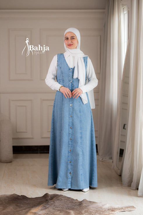 Denim Open Dress