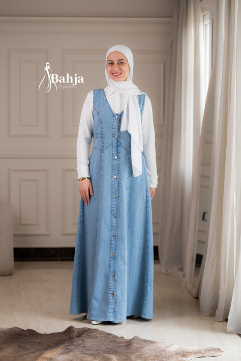 Denim Open Dress